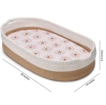Diaper Changing Station With Removable Waterproof Mattress Cover and Soft Gender Neutral Muslin Sheet -