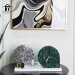 Digital home decor marble table clocks home decorative