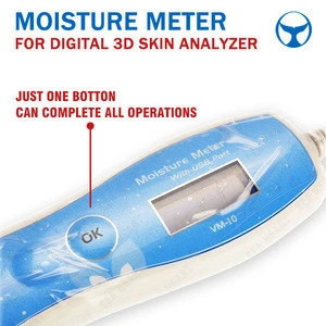 Digital Skin Moisture Meter for tri-spectrum 3D skin analyzer for face