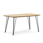 dining room furniture chair and table set  steel designs wood MDF top dining table and 6 chairs set