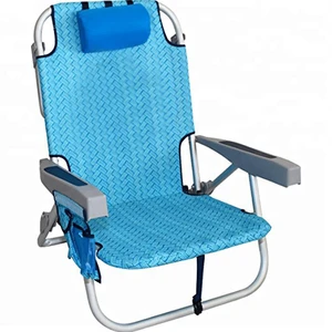 Display new products Lightweight Aluminium fabric foldable beach chair