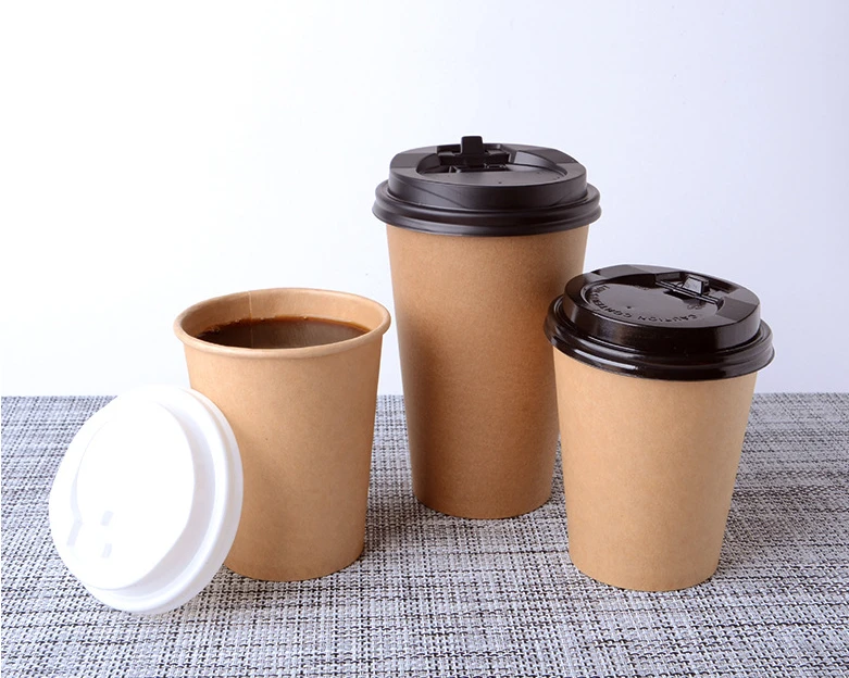 Disposable eco friendly printed hot sale cheap paper cups, Take-away milk tea coffee paper cups