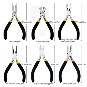 DIY hand-made mini 4 inch manual wire cutters a variety of needle nose pliers