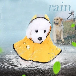 Dog Raincoat Dog Jackets Lightweight Rain Jacket Poncho Hoodies with Strip Reflective Waterproof Coats for Dogs