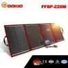 Dokio Flexible Foldable 220W (55Wx4) Mono Solar Panel High Power Portable Solar Panel for RV&amp;Boat&amp;Travel Solar Panel China Brand