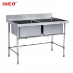 double bowl stainless steel sink with drainboard/handmade stainless steel sink/kitchen sink stainless