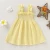 Import double roll short sleeve linen cotton multi-color custom girls dress from China