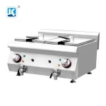 Double tanks industrial electric deep fryer commercial fryer