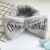 Import dropshipping Elegant soft plush Headband Cute Women Letter Bowknot Plush Hair bands Face Washing Elastic decorative headwear from China