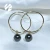 Import Earrings jewelry 18k gold women gift black Tahitian pearls party bead wedding hoop two ways wear fashionable from China