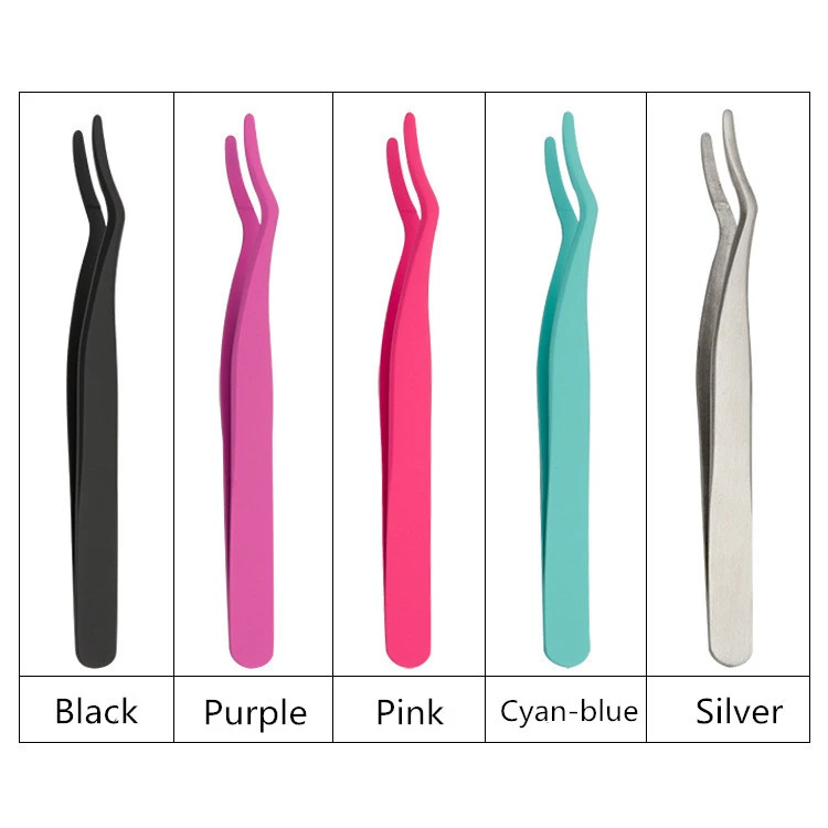 Eastmermaid Strip eyelash tweezers For Strip Eyelash Aid private label a variety of colors