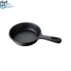 Easy lift handle cast iron dutch oven cooking outdoors