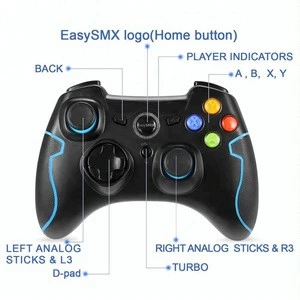 EasySMX 2.4G Wireless Dual Vibration joystick game controller for PS3