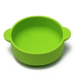 Eco-Friendly Approved Bpa Free Magic No Spill Proof Silicone Suction Plate Food Eating Baby Bowl Custom