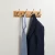 Import eco-friendly bamboo coat rack wall mounted, vintage clothes wall holder with 4 hooks from China