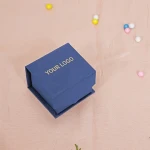 Eco-friendly custom logo printing velvet ring box ring boxes jewellery packaging High Quality jewelry packaging box