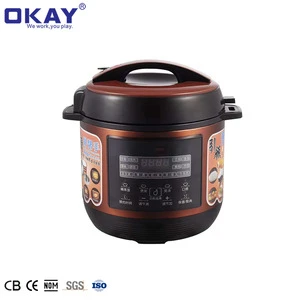 Economic Kitchen Cooker 5L 6L 100W Stainless Steel Inner Pot Electrical Pressure Cooker