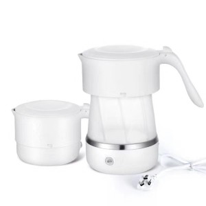 Electric Portable Folding Travel Water Kettle folded silicon Water Bottle Pot  For Outdoor  Mini Folding outdoor tea Kettle