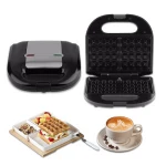 Electric Waffle Machine Maker Multifunctional Electric Sandwich Iron Home Muffin Cake Donut Bubble Waffle Maker Breakfast Baker