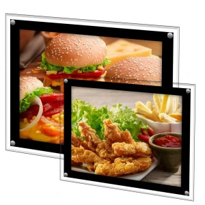 ELICE Hot Sale Advertising for Cosmetic Magnetic Super Slim Crystal Led Light Box with A4 size