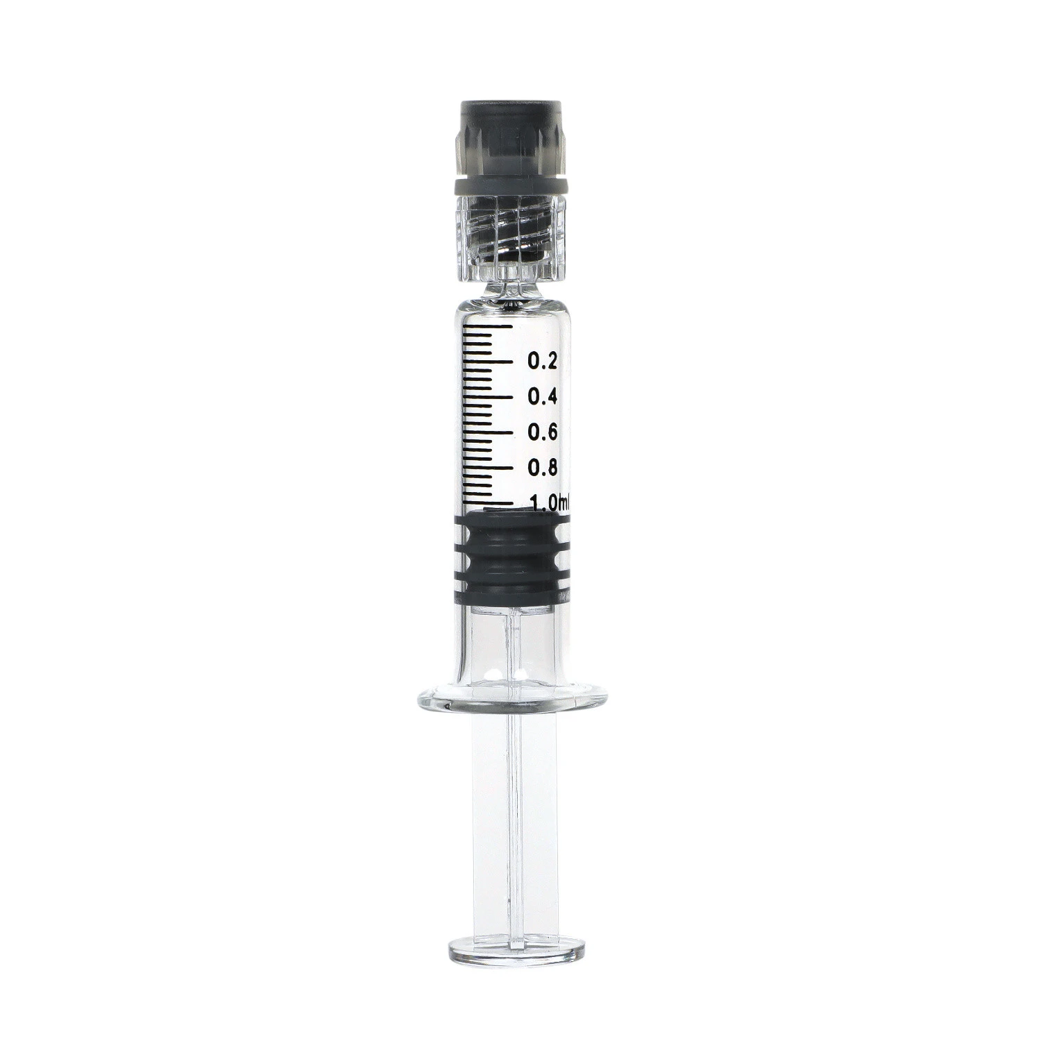 Buy Empty Luer Lock 1ml 2ml 3ml Cbd Metal Plunger Glass Syringe from ...