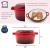 Import Enameled Cast Iron Multi Cooker 5.5-Quart Dutch Oven Frying Pan Cherry from China