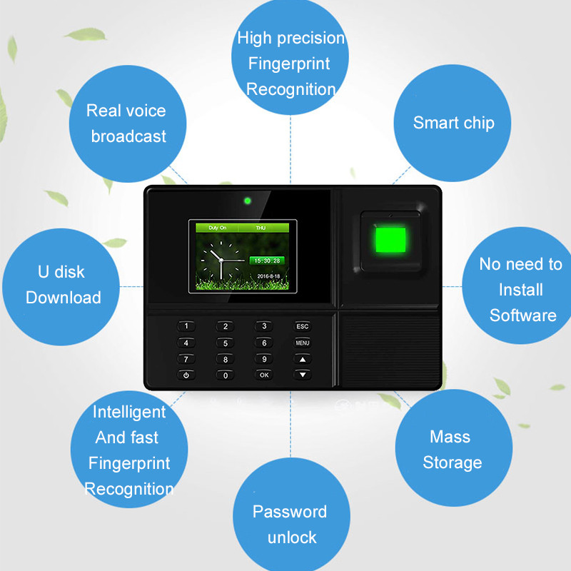 Buy Eseye Fingerprint Attendance System Access Control Keypad Time ...