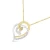 Import Espira 10K Two-Tone Gold 1/10ct TDW Round Cut Diamond Love is All Around Pendant Necklace (I-J, I2-I3) from USA