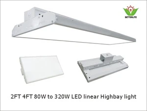 ETL DLC Listed 110w 160w 225w warehouse led linear high bay light