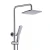 Import European style brass single handle bathroom rain shower faucets with handheld shower from China
