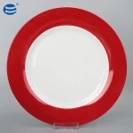 Excellent new arrival plates restaurant ceramic dinner dishes custom 7.5'' dishes plates ceramic porcelain dinner