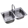 Export Hot sale USA cUPC Stainless Steel double bowl vessel sink undermount kitchen stainless steel sink