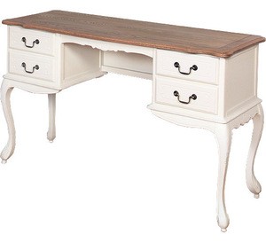 Exquisite Wood Carved Dressing Table, Vitoria Style Painted Dresser  Bedroom Furniture Set