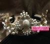 fabulous hair jewelry bride wedding baroque queen head piece jewelry