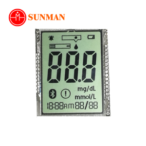 Factory 10 digits 7 Segments Lcd Custom Optoelectronic Displays for blood glucose meter
