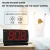 Import Factory 2021 New High-End Display Time With Rotating Base Digital office desk alarm clock from China