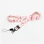 Factory custom  keychain badge holder with love pink lanyard sublimation