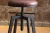 Import Factory custom restaurant industrial iron round wood seat singer bar stool from China