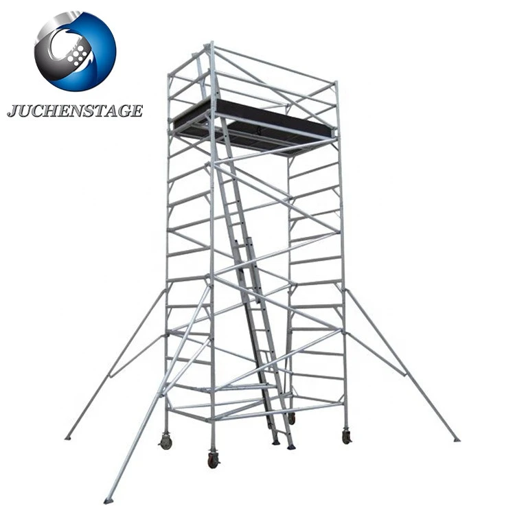 Factory Customized Scaffolding Size Mobile Scaffolding With Wheels Aluminum Building Scaffolding