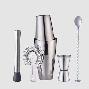 Factory Direct Sell Well 304Stainless Steel Professional Wine Tool Bar Drink Cocktail Shakers