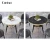 Import Factory directly price cafe and restaurant furniture modern design metal golden tables restaurant dining table from China