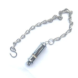 Factory price sport metal whistle with chain