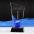 Import Factory wholesale crystal glass sports trophy award conference award new style trophy free production LOGO gift box from China