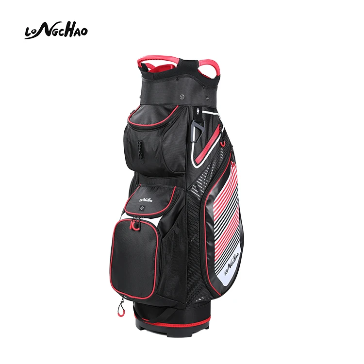 Factory Wholesale Custom Nylon Waterproof 14 Ways Golf Stand Bag Golf Cart Bag