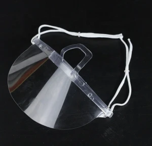 Factory Wholesale Disposable Plastic Clear Mouth Cover Transparent Open Mouth Shield Sanitary