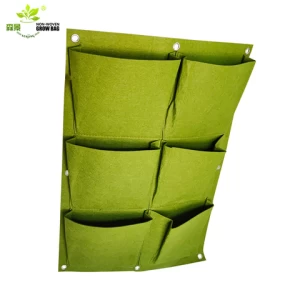 Factory Wholesale Felt Wall Mount Hanging Planting Bags Home Supplies System Garden Vertical