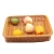 Import Factory wholesale foldable rattan supermarket fruit and vegetable  stand display shelf with basket set from China