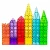 Factory wholesale multi color magnetic building tiles games 3d educational blocks  magnetic tiles for kids magnet blocks set