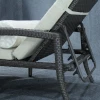 Fashion chaise lounge furniture all aluminum  wicker patio chaise lounge