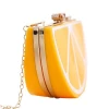 Fashion creative lemon  fruit acrylic clutch evening bag